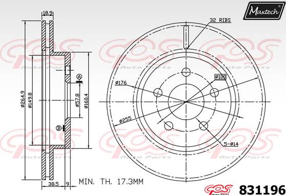 Maxtech 72938053 - Поршень, корпус скобы тормоза autosila-amz.com