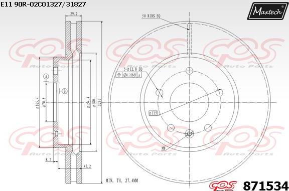 Maxtech 72938034P - Поршень, корпус скобы тормоза autosila-amz.com