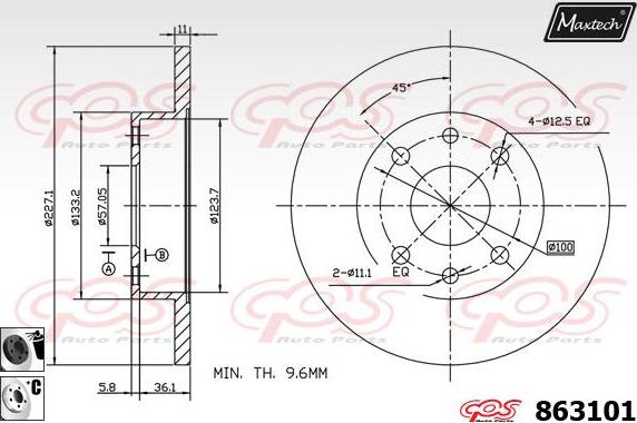 Maxtech 72938034 - Поршень, корпус скобы тормоза autosila-amz.com