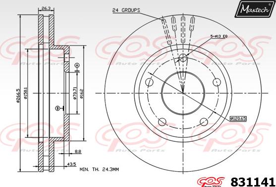 Maxtech 72718003 - Элемент управления, стояночная тормозная система autosila-amz.com