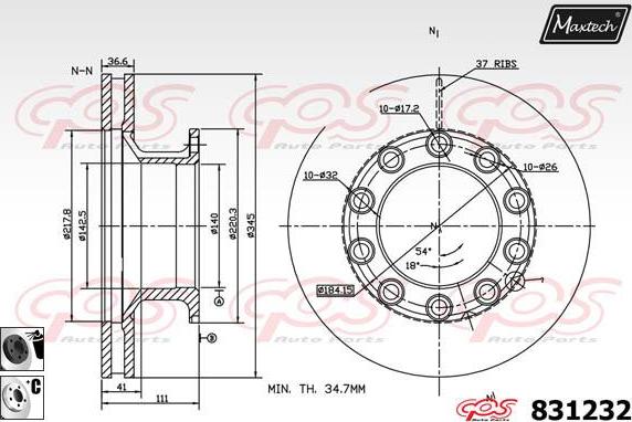 Maxtech 72718026 - Элемент управления, стояночная тормозная система autosila-amz.com