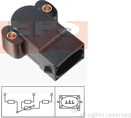 MDR EPS-1995 064 - Датчик, положение дроссельной заслонки autosila-amz.com