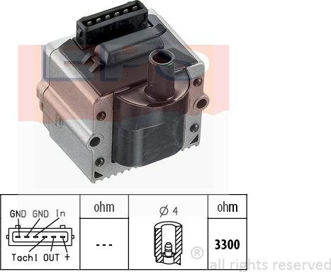 MDR EPS-1990 416 - Катушка зажигания autosila-amz.com