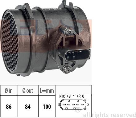 MDR EPS-1991 499 - Датчик потока, массы воздуха autosila-amz.com