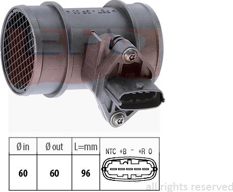 MDR EPS-1991 038 - Датчик потока, массы воздуха autosila-amz.com