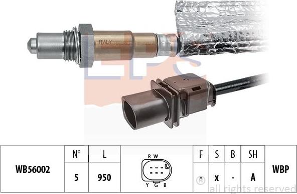 MDR EPS-1998 487 - Лямбда-зонд, датчик кислорода autosila-amz.com