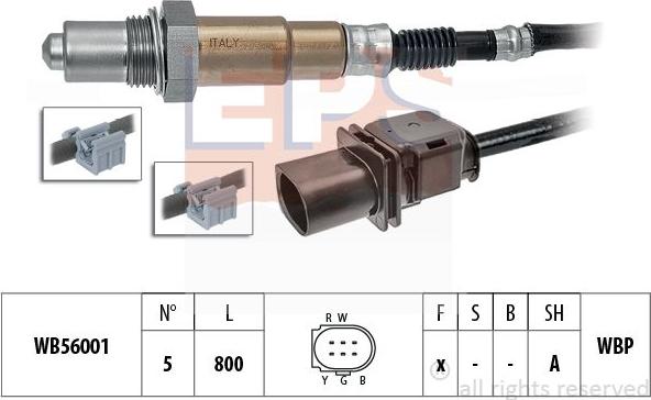 MDR EPS-1998 430 - Лямбда-зонд, датчик кислорода autosila-amz.com