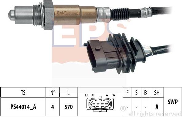 MDR EPS-1998 546 - Лямбда-зонд, датчик кислорода autosila-amz.com