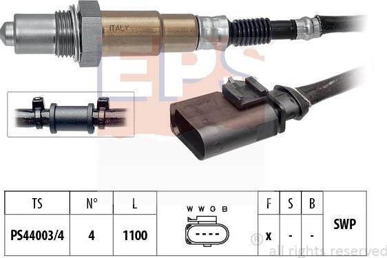 MDR EPS-1998 503 - Лямбда-зонд, датчик кислорода autosila-amz.com