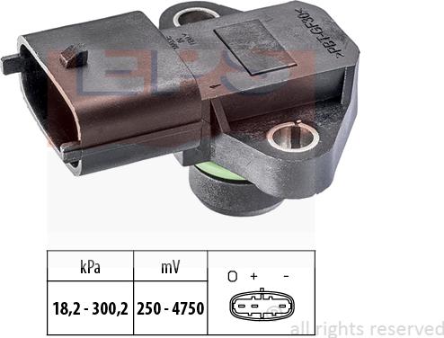 MDR EPS-1993 345 - Датчик, давление выхлопных газов autosila-amz.com