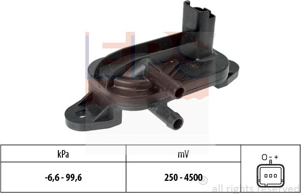 MDR EPS-1993 316 - Датчик, давление выхлопных газов autosila-amz.com