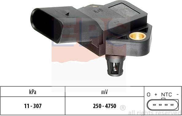 MDR EPS-1993 388 - Датчик, давление наддува autosila-amz.com