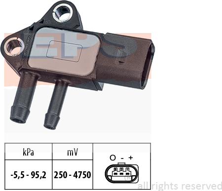 MDR EPS-1993 297 - Датчик, давление выхлопных газов autosila-amz.com