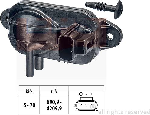 MDR EPS-1993 268 - Датчик, давление выхлопных газов autosila-amz.com