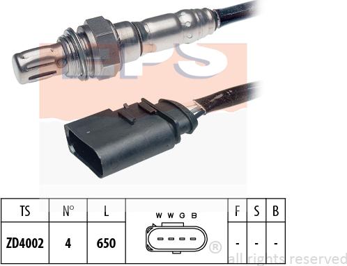 MDR EPS-1997 585 - Лямбда-зонд, датчик кислорода autosila-amz.com