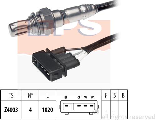 MDR EPS-1997 034 - Лямбда-зонд, датчик кислорода autosila-amz.com