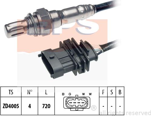 MDR EPS-1997 340 - Лямбда-зонд, датчик кислорода autosila-amz.com