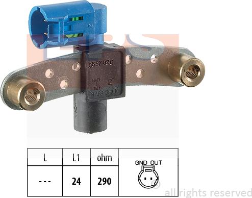 MDR EPS-1953 597 - Датчик импульсов, коленвал autosila-amz.com