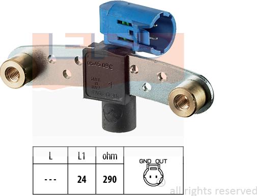 MDR EPS-1953 545 - Датчик импульсов, коленвал autosila-amz.com