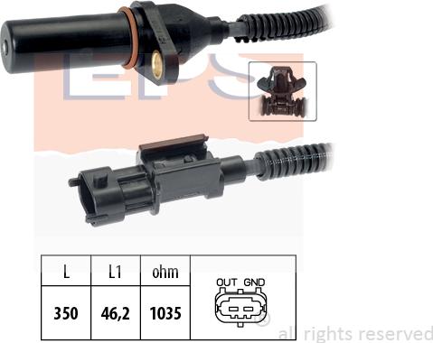 MDR EPS-1953 571 - Датчик импульсов, коленвал autosila-amz.com