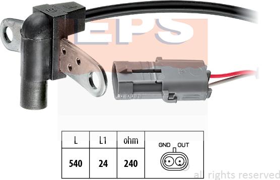 MDR EPS-1953 016 - Датчик импульсов, коленвал autosila-amz.com