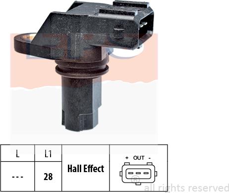 MDR EPS-1953 349 - Датчик RPM, частота вращения autosila-amz.com