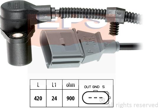 MDR EPS-1953 320 - Датчик импульсов, коленвал autosila-amz.com