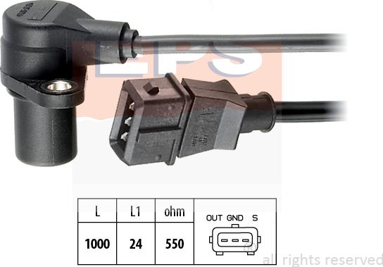 MDR EPS-1953 228 - Датчик импульсов, коленвал autosila-amz.com