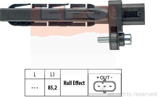 MDR EPS-1953 758 - Датчик импульсов, коленвал autosila-amz.com