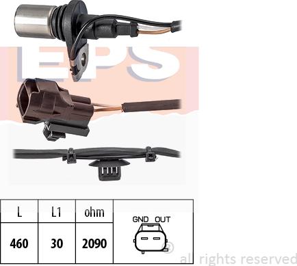 MDR EPS-1953 720 - Датчик импульсов, коленвал autosila-amz.com