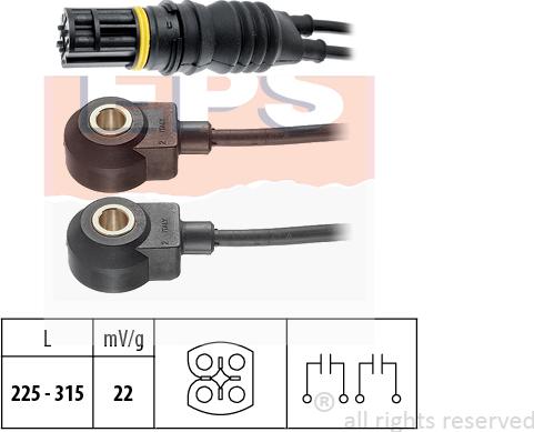 MDR EPS-1957 120 - Датчик детонации autosila-amz.com