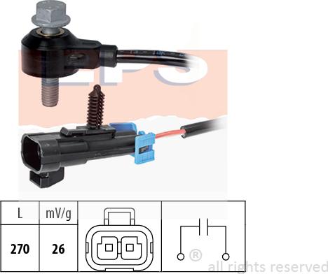 MDR EPS-1957 238 - Датчик детонации autosila-amz.com