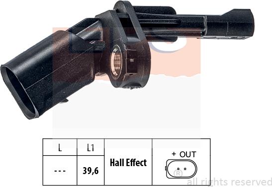 MDR EPS-1960 009 - Датчик ABS, частота вращения колеса autosila-amz.com