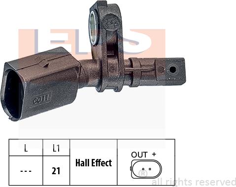 MDR EPS-1960 011 - Датчик ABS, частота вращения колеса autosila-amz.com