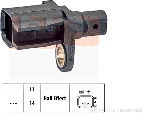 MDR EPS-1960 018 - Датчик ABS, частота вращения колеса autosila-amz.com