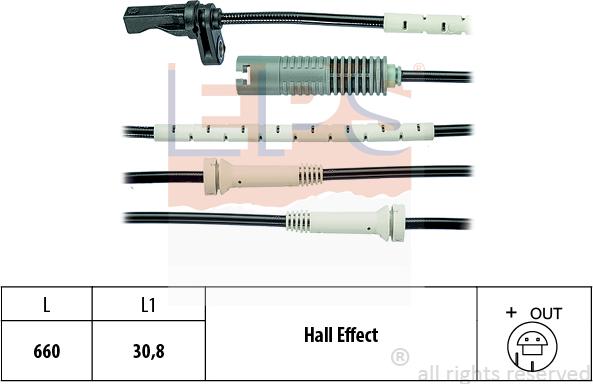 MDR EPS-1960 089 - Датчик ABS, частота вращения колеса autosila-amz.com