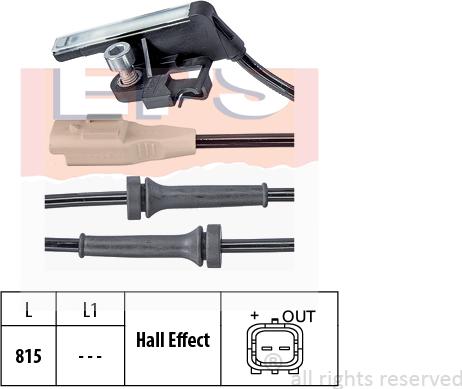 MDR EPS-1960 027 - Датчик ABS, частота вращения колеса autosila-amz.com