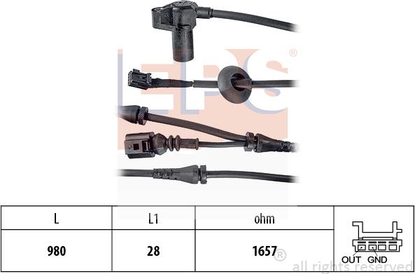 MDR EPS-1962 047 - Датчик ABS, частота вращения колеса autosila-amz.com