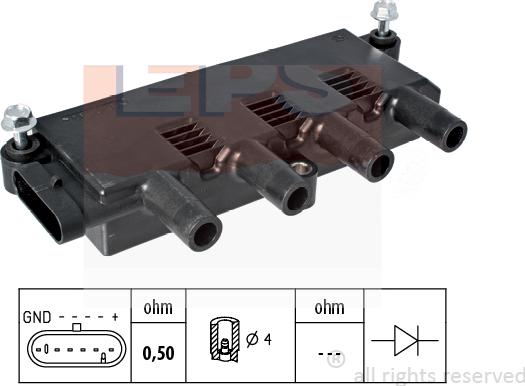 MDR EPS-1970 423 - Катушка зажигания autosila-amz.com