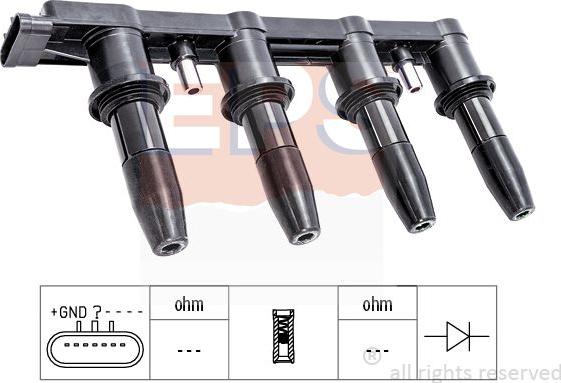 MDR EPS-1970 545 - Катушка зажигания autosila-amz.com