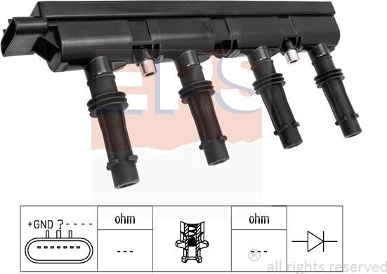 MDR EPS-1970 547 - Катушка зажигания autosila-amz.com