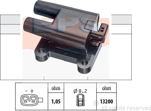 MDR EPS-1970 587 - Катушка зажигания autosila-amz.com