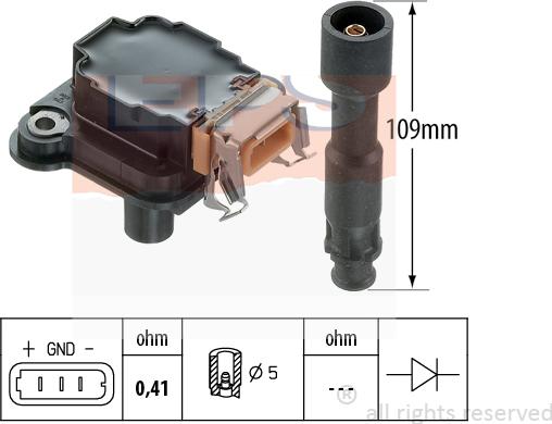 MDR EPS-1970 354 - Катушка зажигания autosila-amz.com