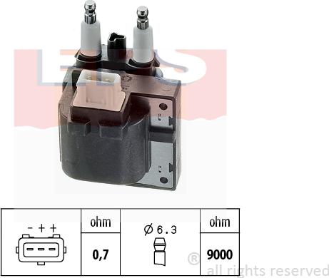 MDR EPS-1970 356 - Катушка зажигания autosila-amz.com