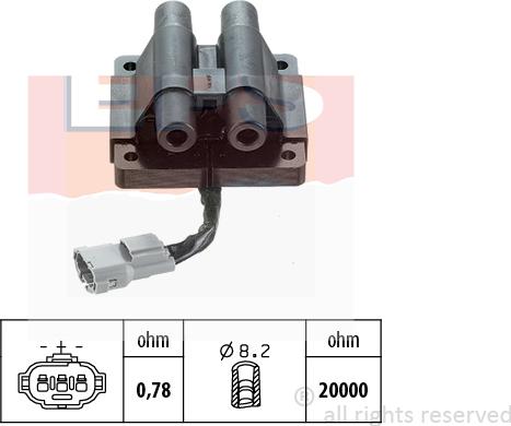 MDR EPS-1970 266 - Катушка зажигания autosila-amz.com