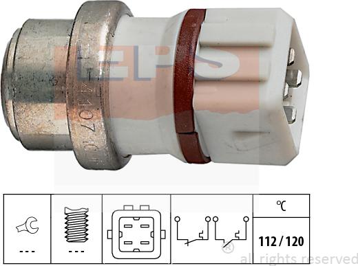 MDR EPS-1840 107 - Датчик, температура охлаждающей жидкости autosila-amz.com