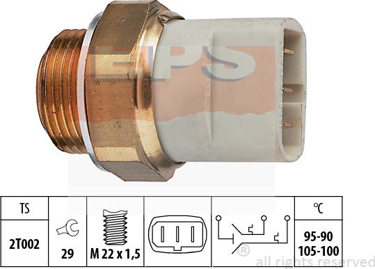 MDR EPS-1850 697 - Термовыключатель, вентилятор радиатора / кондиционера autosila-amz.com