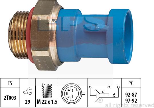 MDR EPS-1850 643 - Термовыключатель, вентилятор радиатора / кондиционера autosila-amz.com