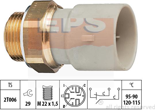 MDR EPS-1850 655 - Термовыключатель, вентилятор радиатора / кондиционера autosila-amz.com