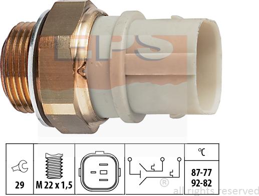 MDR EPS-1850 651 - Термовыключатель, вентилятор радиатора / кондиционера autosila-amz.com